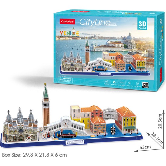 Cubic Fun Cubicfun Venedik 3D Puzzle 126 Parça Fiyatı