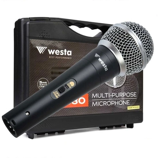 Westa WM-580 Profesyonel Taşıma Çantalı El Mikrofonu