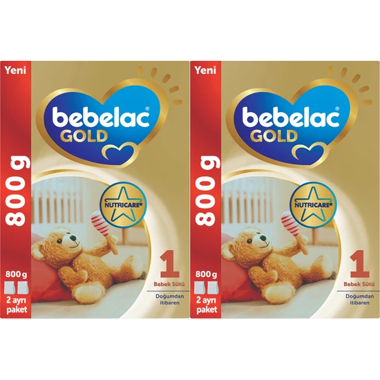 Bebelac Gold 1 Devam Sütü 800 gr 0-6 Ay 2 Adet