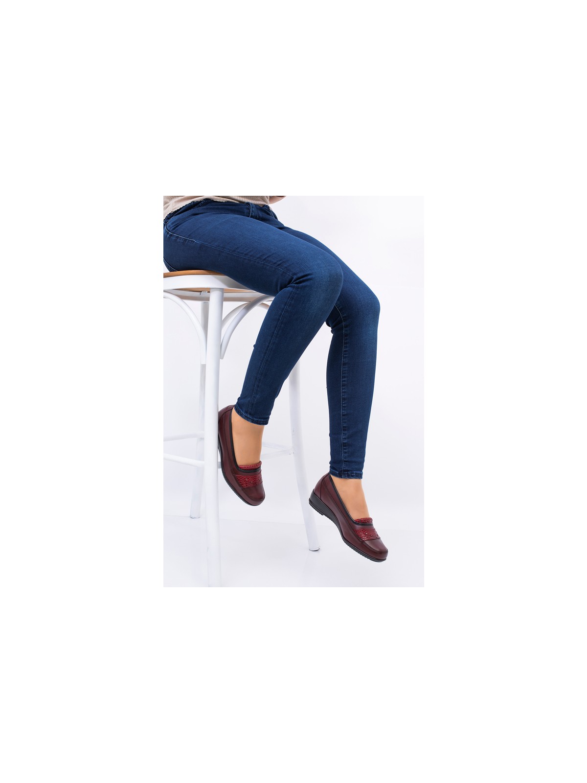 The Hope Shoes Deri Taban Yumuşak Her Mevsim Anne Ayakkabısı - Görsel 5