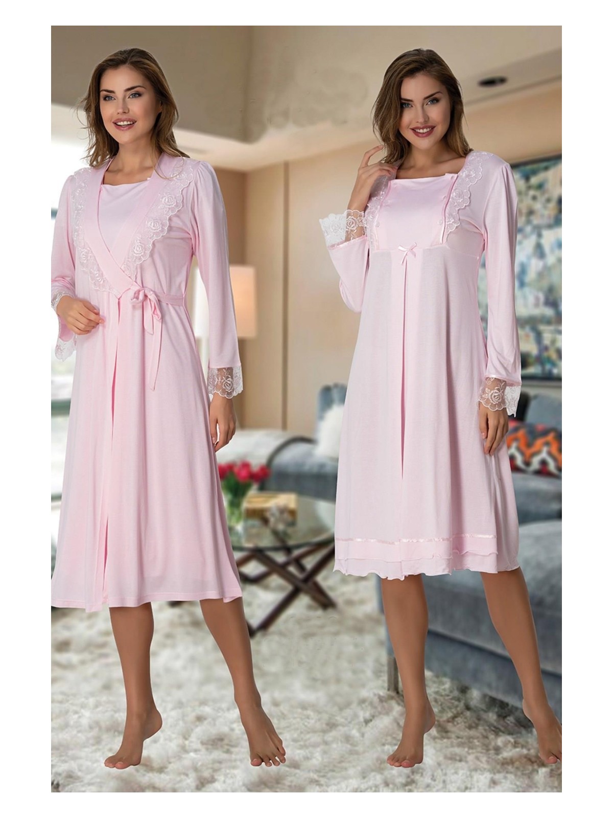 Effort Effortt 2019 Lohusa Gecelik Sabahlık Takım