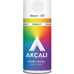 Akçalı 400 ml Parlak Beyaz Sprey Boya 301 - İç ve Dış Mekan Kullanımı için Uzun Ömürlü