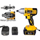 Rebellisch Germany Starke Series 88V 8AH Kömürsüz Motor Tam Dijital Devir Ayarlı Metal Şanzıman Şarjlı Somun Sökme Makinesi