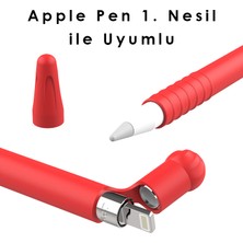 Kyver Apple Pencil 1. Nesil Uyumlu Silikon Koruma Kılıfı Lacivert