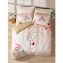 Cotton Box Sevgililer Gününe Özel Çift Kişilik Nevresim Takımı Amore Bej