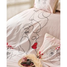 Cotton Box Sevgililer Gününe Özel Çift Kişilik Nevresim Takımı Amore Bej
