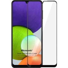 Microsonic Samsung Galaxy M32 4g Tam Kaplayan Temperli Cam Ekran Koruyucu Siyah