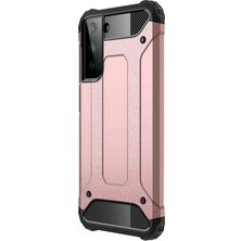 Microsonic Samsung Galaxy S22 Kılıf Rugged Armor Rose Gold