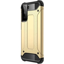 Microsonic Samsung Galaxy S22 Kılıf Rugged Armor Gold