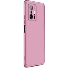 Microsonic Xiaomi Mi 11T Pro Kılıf Double Dip 360 Protective Rose Gold