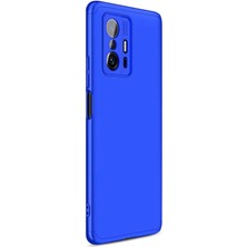 Microsonic Xiaomi Mi 11T Pro Kılıf Double Dip 360 Protective Mavi