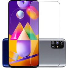 Elfia Samsung Galaxy M31S Kırılmaz Cam Nano Esnek Blue