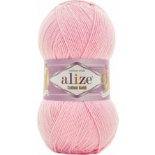 Alize Cotton Gold 518 Pembe Renkli İplik %55 Pamuk %45 Akrilik Malzeme Özellikleri 100 g