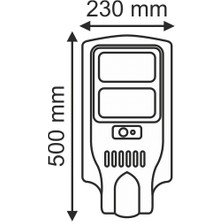 Helios Opto 60 W Fotoselli Sensörlü Beyaz Solar Sokak Aydınlatma