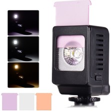 Dacare Mini LED Işık Lambası 3W + 3 Adet Canon Nikon Sony Dslr Kamera Için Renk Filtreleri (Yurt Dışından)