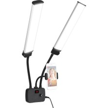 Dacare LED Video Işıklar 3 Aydınlatma Modları 45 W Için Telefon Tutucu - Siyah (Yurt Dışından)
