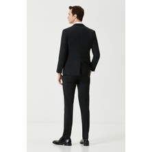 Network Slim Fit Siyah Yün Takım Elbise