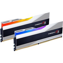 G.Skill Trident Z5 Rgb Silver DDR5-6400MHZ CL32 32GB (2X16GB) Dual (32-39-39-102) 1.4V (F5-6400J3239G16GX2-TZ5RS)