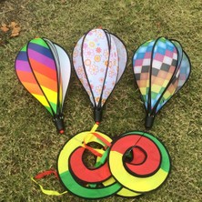 Lovoski 4 Adet 55 '' Sıcak Hava Balonu Windsock Rüzgar Spinner Çim Festivali Bahçe Dekor (Yurt Dışından)