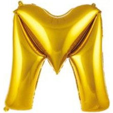 Eğlence Marketi 34 Inç Folyo Harf Balon 76 cm Altın M