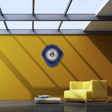 Verde Tasarım Cumra 90 cm Büyük Analog Fiberglass Dekoratif Duvar Saati