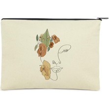 Çınar Bez Çanta Paket Women Line Art Kanvas Kumaş Bez Çanta