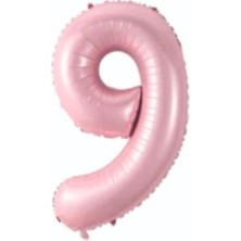 Eğlence Marketi 34 Inç 76 cm Folyo Pembe Rakam Balon 9