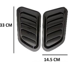 MKG Nissan Juke 2019+ Kaput Üstü Havalandırma Scoop 2 Li Piona Black Ithal