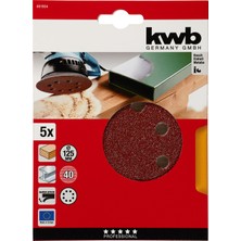 Kwb Daire Zımpara 125 mm 40 Kum 5 Adet 49491904