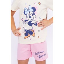 Minnie Mouse 4641C Kız Çocuk Şort Pijama Takım