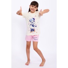 Minnie Mouse 4641C Kız Çocuk Şort Pijama Takım