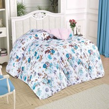 Taç Emprime Polar Tek Kişilik Yorgan Sander Mavi