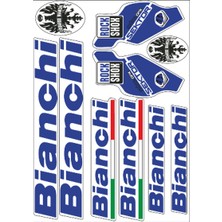 Gogomoto Bianchi Bisiklet Sticker Set Mavi