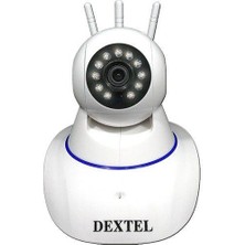 Naz Ticaret Dextel 360º Gerçek Hd Wifi Kablosuz 3 Antenli Ip Bebek ve Güvenlik Kamerası