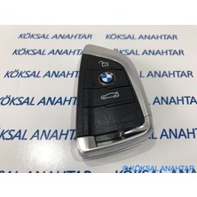 Bmw F40 - F42 - G20 - G30 - G05 3 Tuşlu Siyah Smart Kumanda Kabı (1-2-3-5 ve x Serisi)