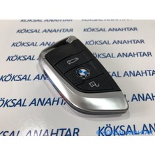 Bmw F40 - F42 - G20 - G30 - G05 3 Tuşlu Siyah Smart Kumanda Kabı (1-2-3-5 ve x Serisi)