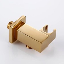 Fause Ankastre Askılı Duş Çıkış Dirseği Kare2 Altın KDC106-G