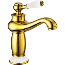 Fause Rustik Lavabo Bataryası Vintage Altın Gold KLB100-G