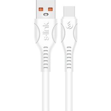 S-Link USB TYPE-C 3A 1.2m Şarj ve Data Kablosu Beyaz