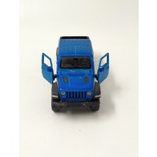 Otantik Depo Mavi Renk Metal Çek Bırak Jeep Gladyatör Pickup