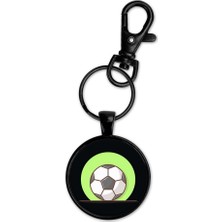 Astak Futbol Topu Siyah Mat Anahtarlık