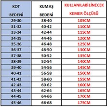 Kar-Pa %100 Deri Battal Çok Uzun Lacivert Kumaş Pantolon Kemeri 3.5cm