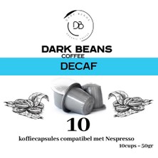 Dark Beans Coffee Decaf (Kafeinsiz) Kapsül Kahve 10'Lu