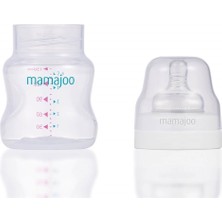 Mamajoo Silver Biberon 150 ml & Kulplu Eğitici Bardak 270 ml / Powder Pink