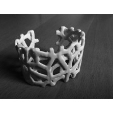 Aldım Geldi Kış KOLEKSIYONU_3D Baskılı Voronoi Bilezik Plastik Aparat