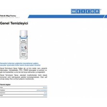 Weicon Genel Temizleyici ve Yağ Sökücü 500ML