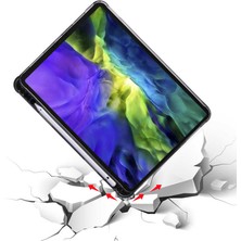 Fuchsia Apple iPad Pro 12.9 2021 (5.nesil) Uyumlu Kalemlikli Premium Standlı Katlanabilir Uyku Modu Özellikli Tablet Kılıfı