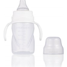 Mamajoo Silver Biberon 150 ml & Kulplu Eğitici Bardak 270 ml / Beyaz