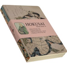 Retronote Hokusai 4'lü Defter Seti 6  Ghosts Series Iı  Çizgisiz  64 Sayfa  14X21CM