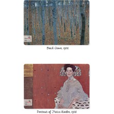 Retronote Gustav Klimt 4'lü Defter Seti 2  Portraits And Landscapes Series  Çizgisiz 48 Sayfa  10,5X14CM